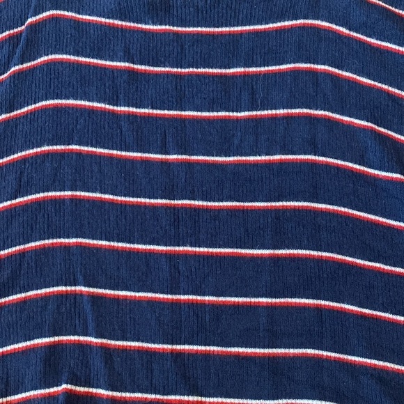 Garage Women’s Blue Crop Top With Red and White Stripes Size XS - Picture 7 of 7